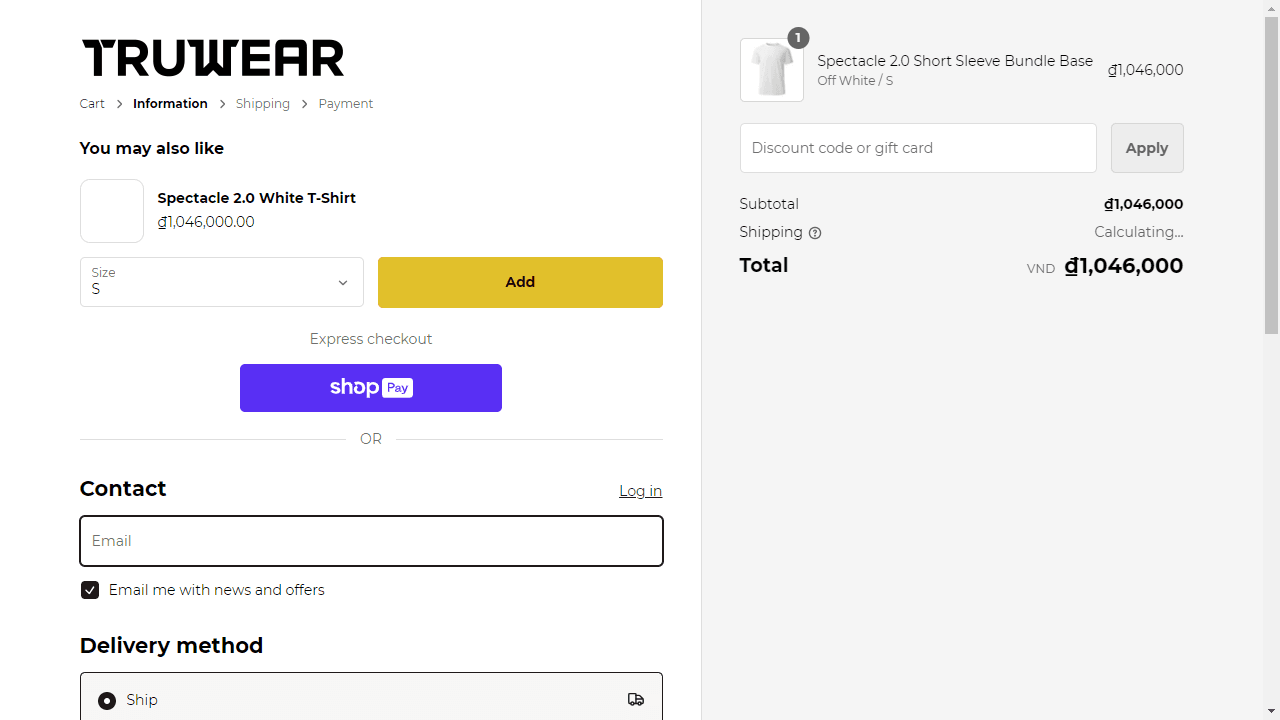 How to apply Truwear coupon code